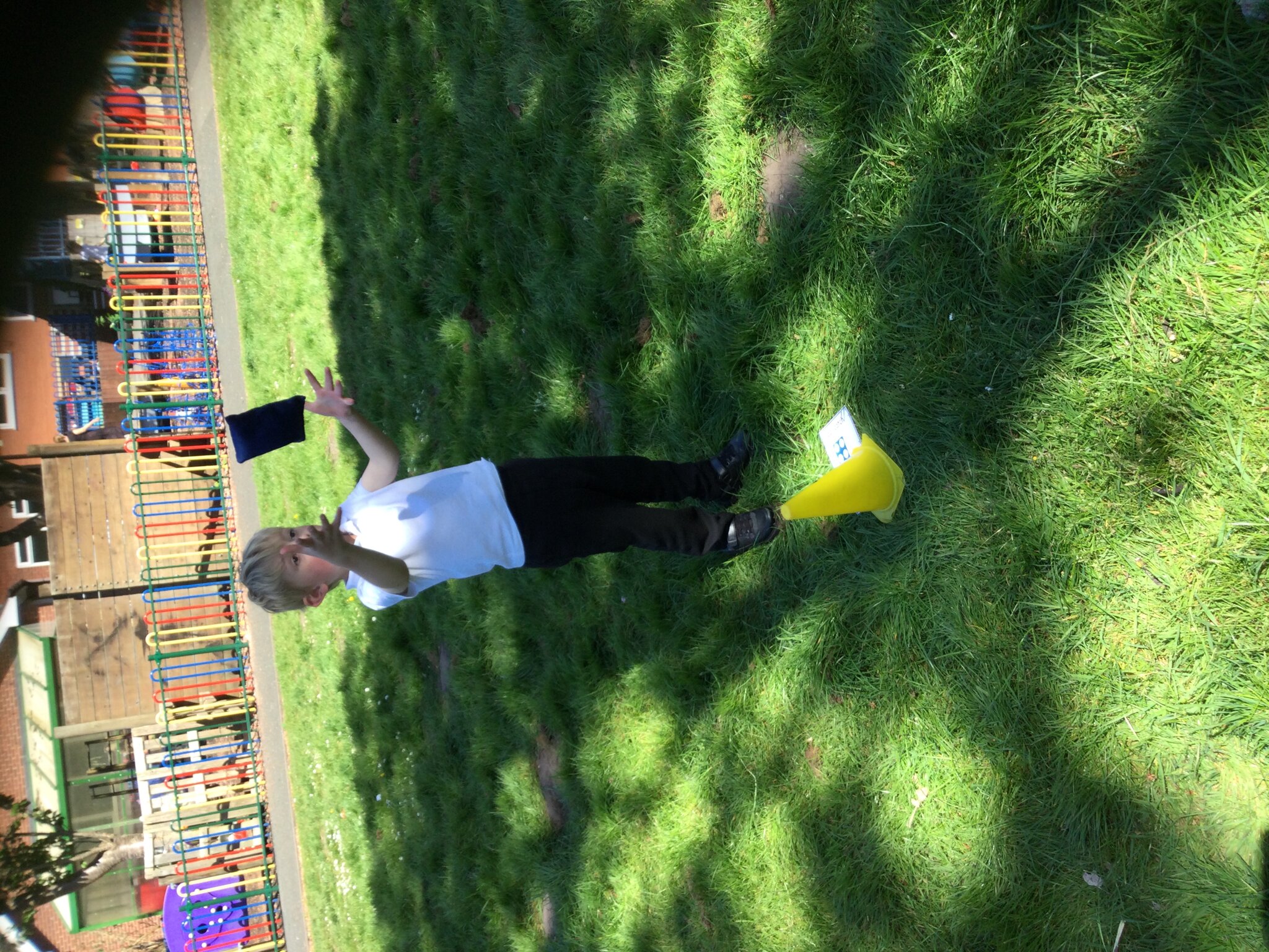 Image of Enjoying maths in the sunshine!