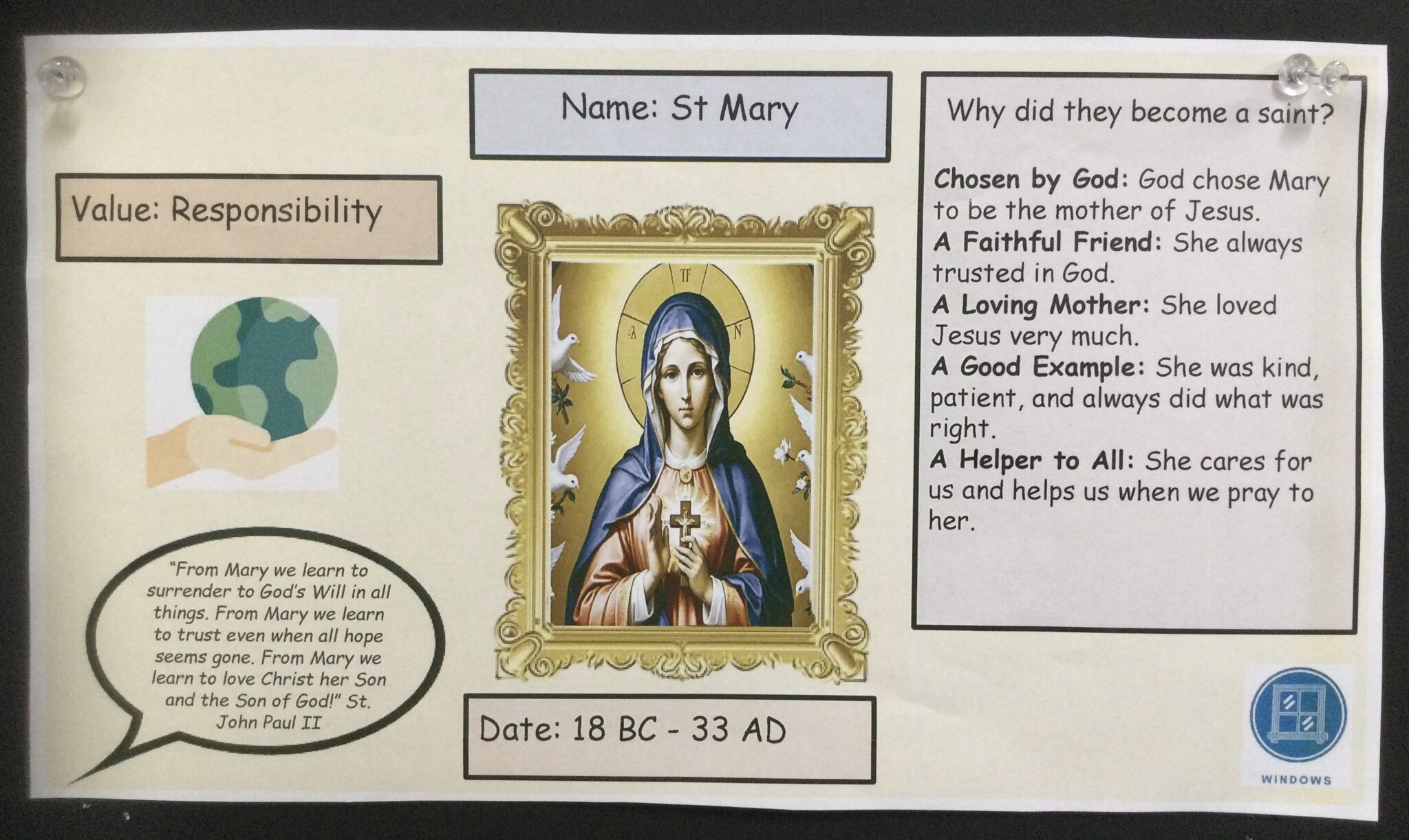 Image of New saint and value