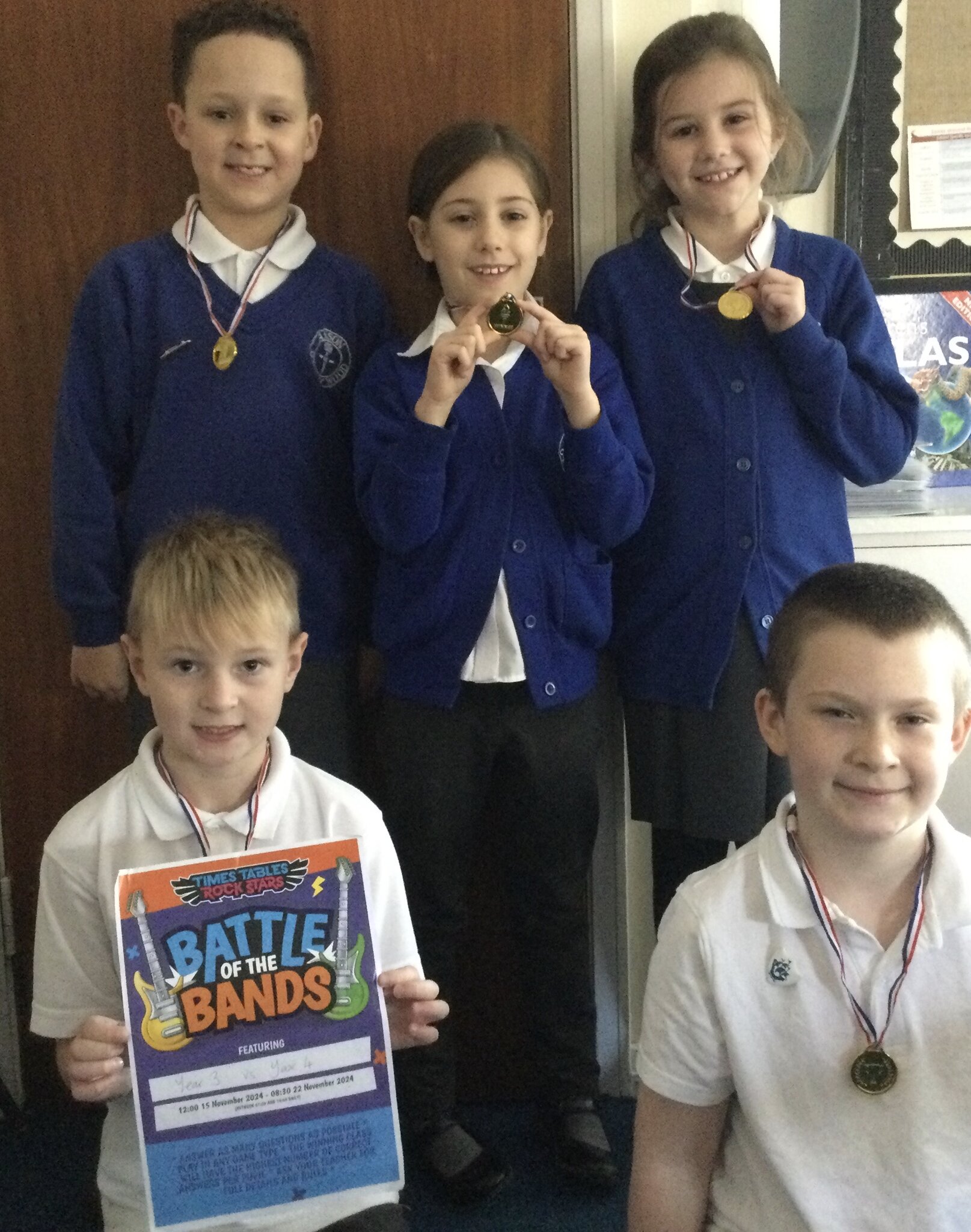 Image of Times tables rock stars champions! 