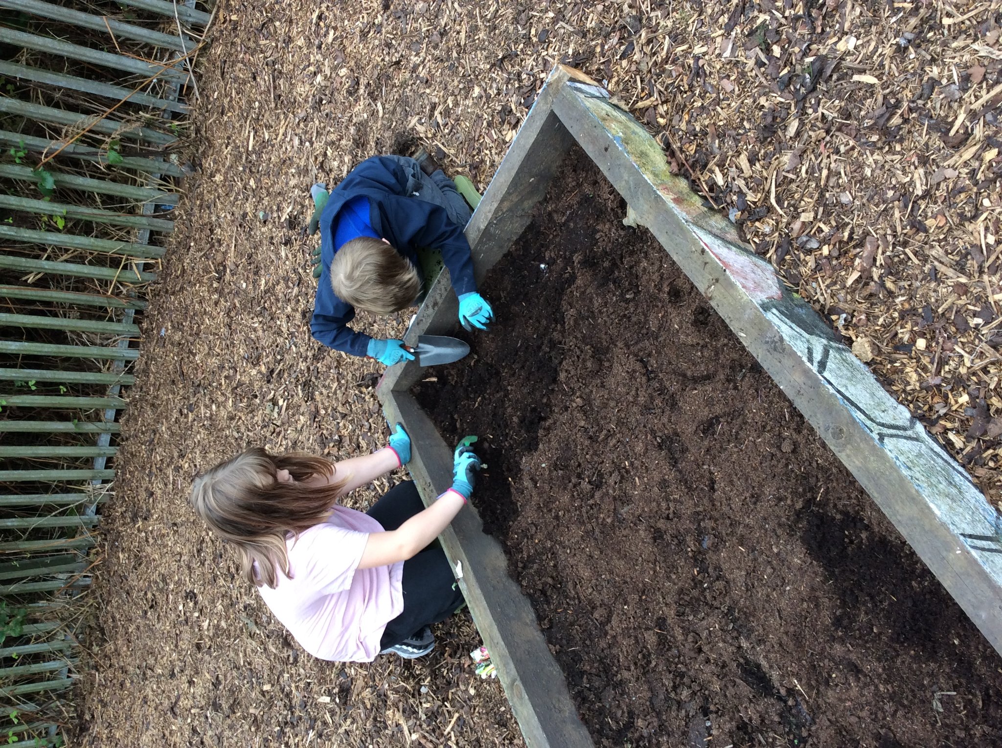 Image of fun in our outdoor classroom!