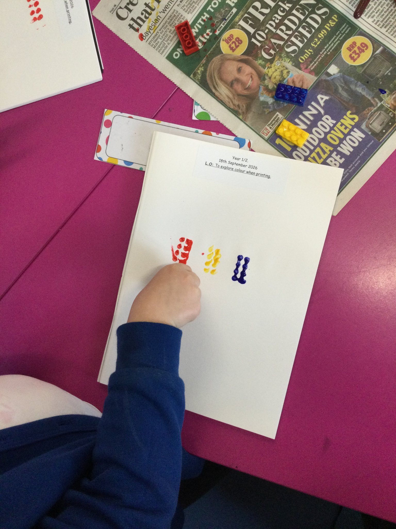 Image of Lego printing