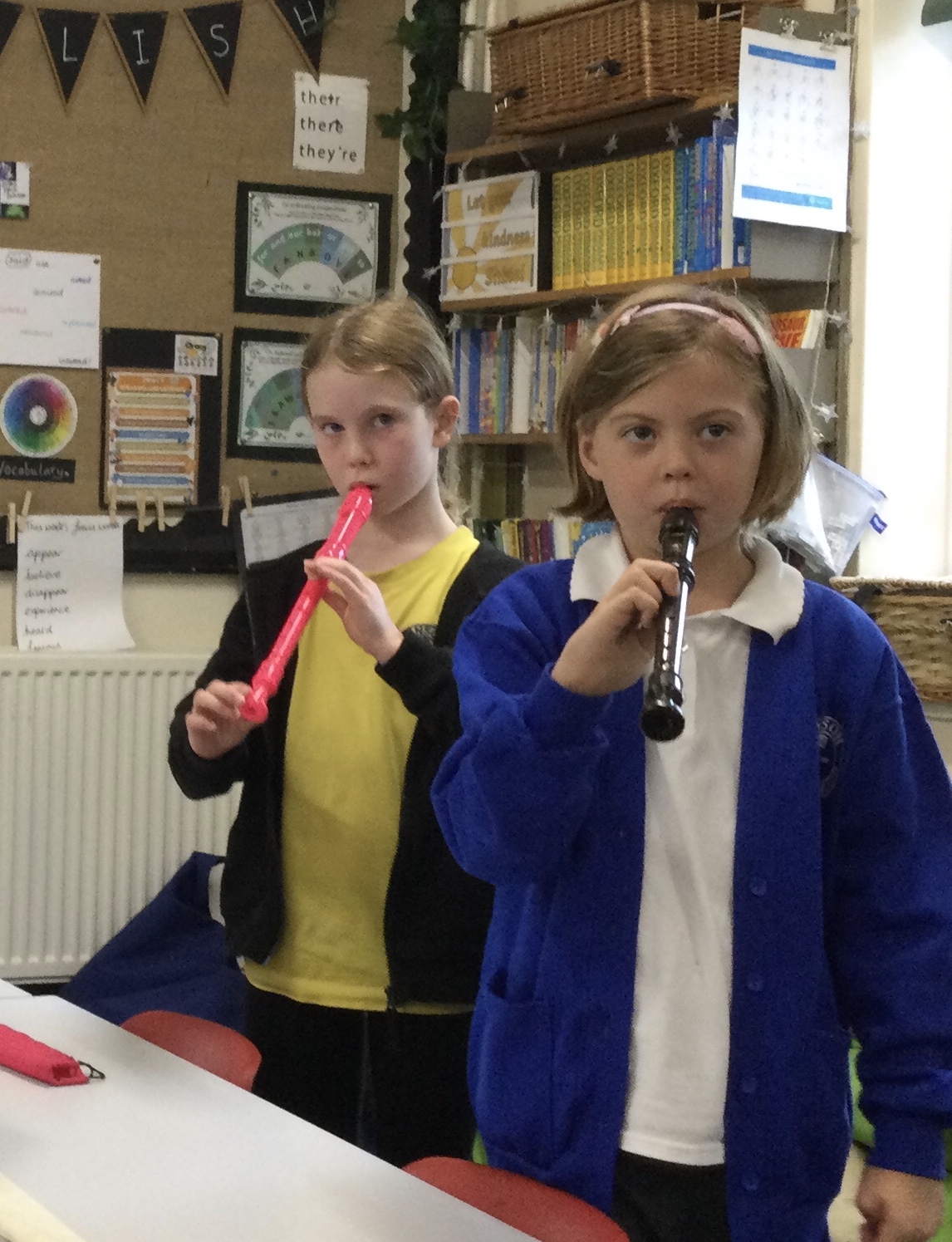 Image of Learning to play the recorder