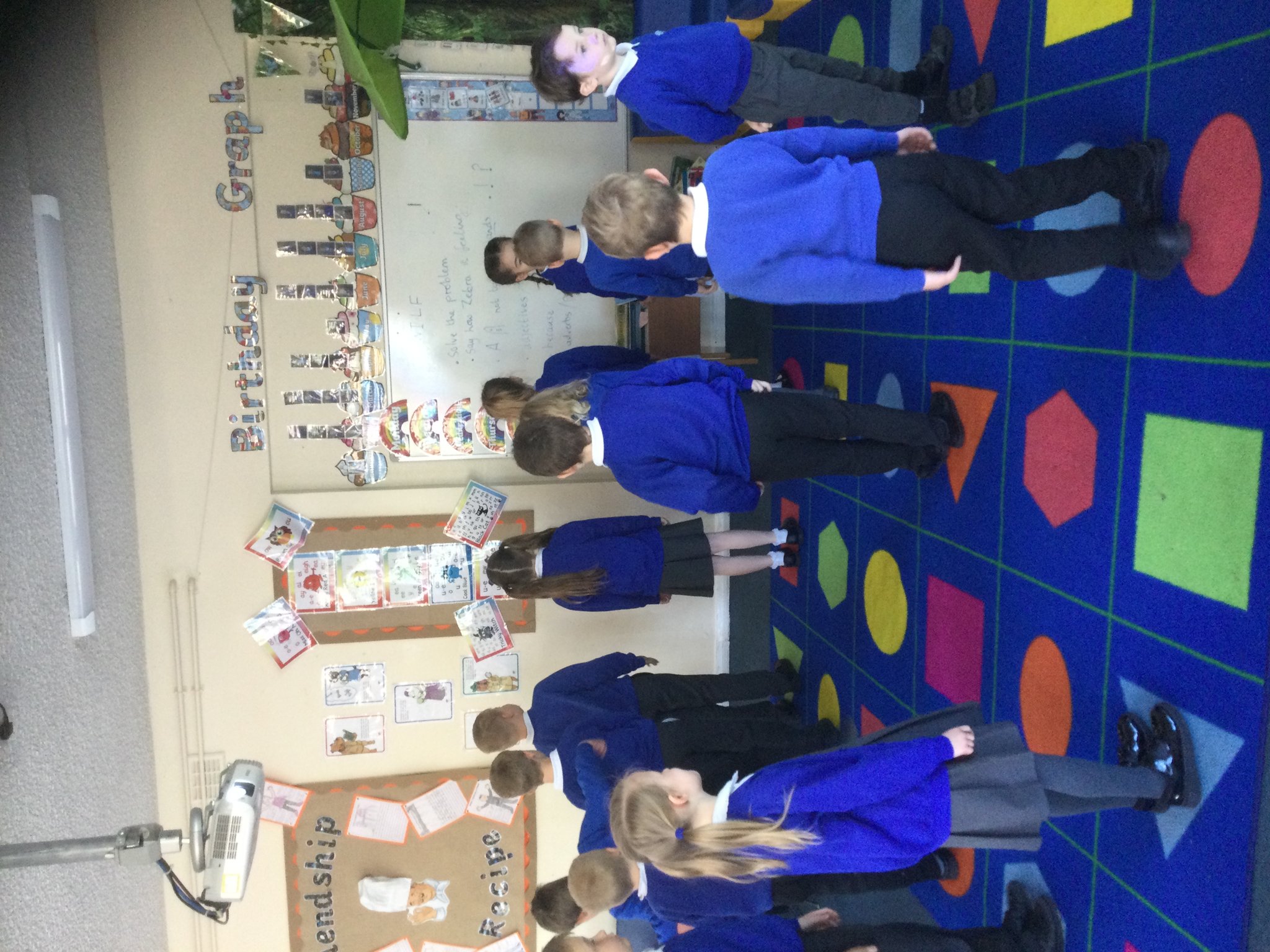 Image of Year 2 learning to describe position and direction 