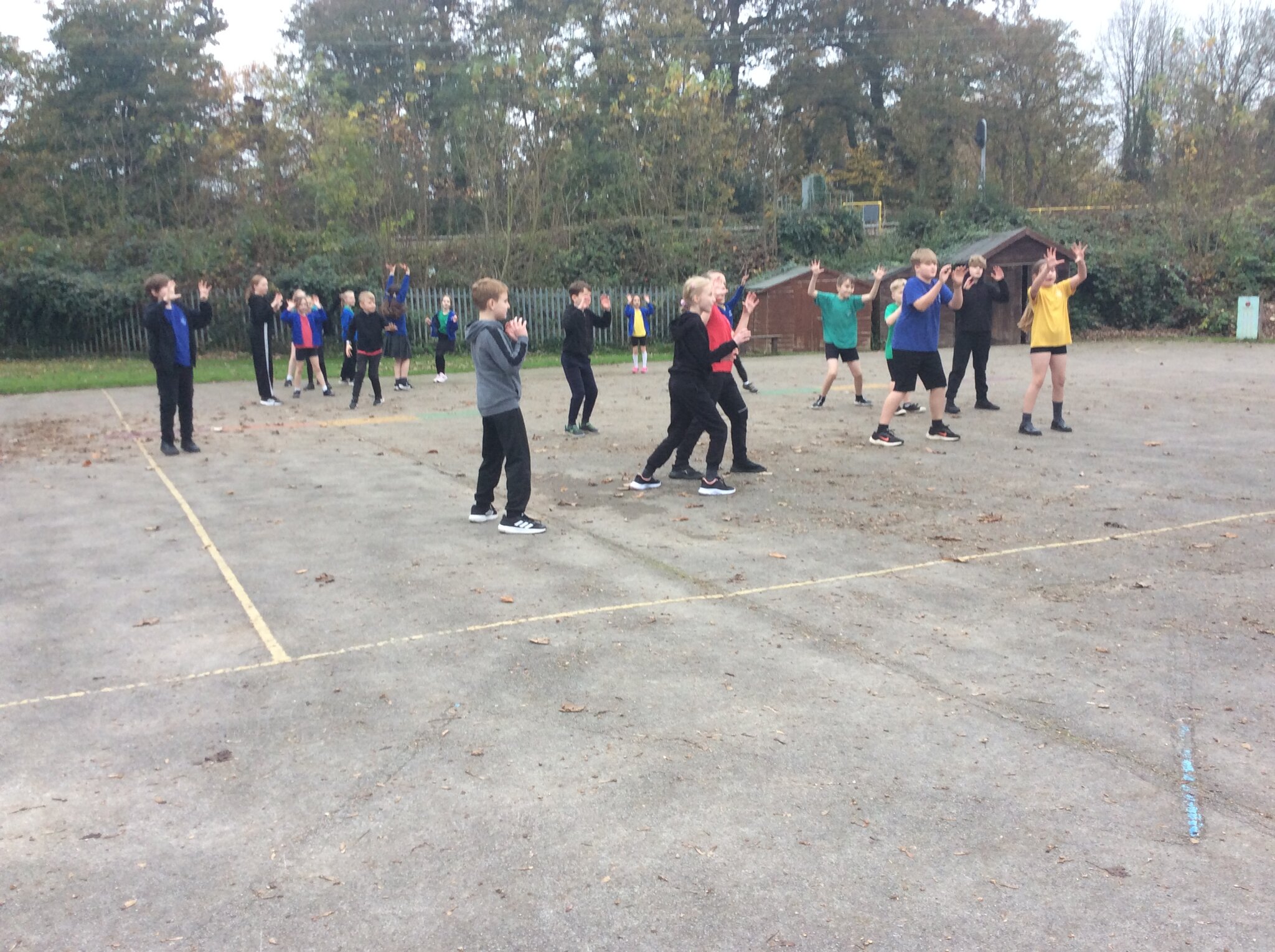 Image of Class 4’s Bouncing Basketballs