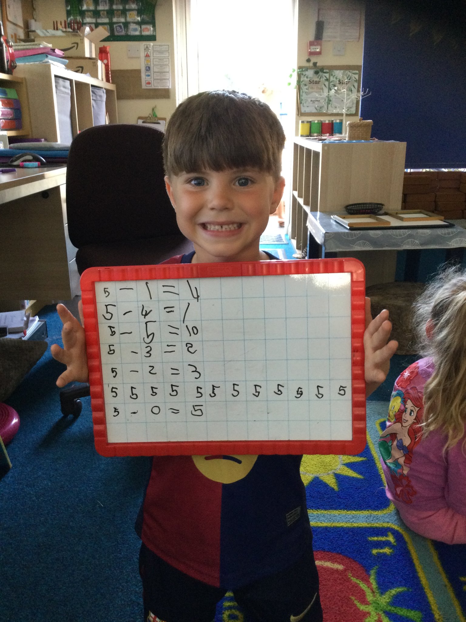 Image of Exploring subtraction from 5