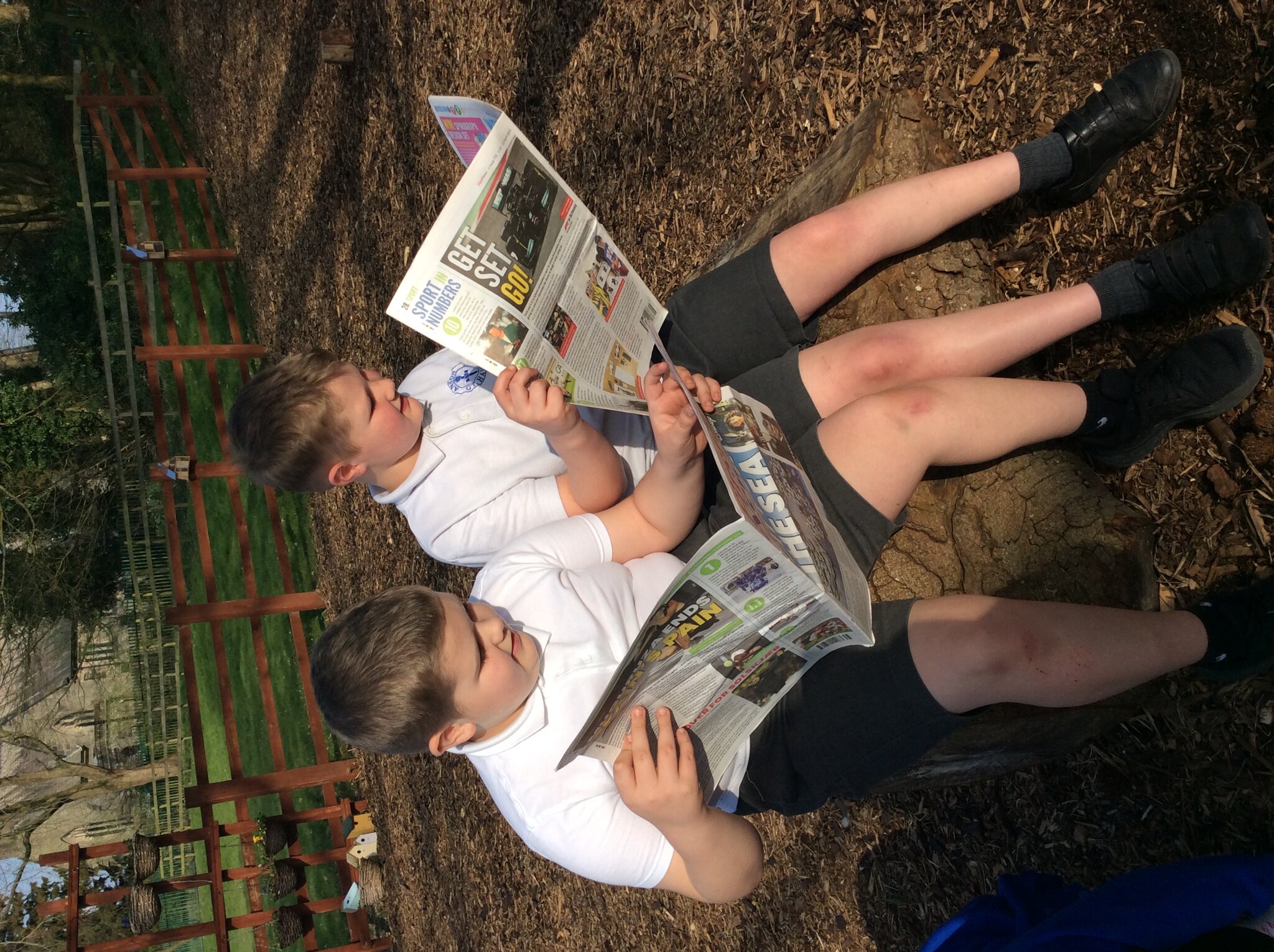 Image of Relaxed Outdoor Reading