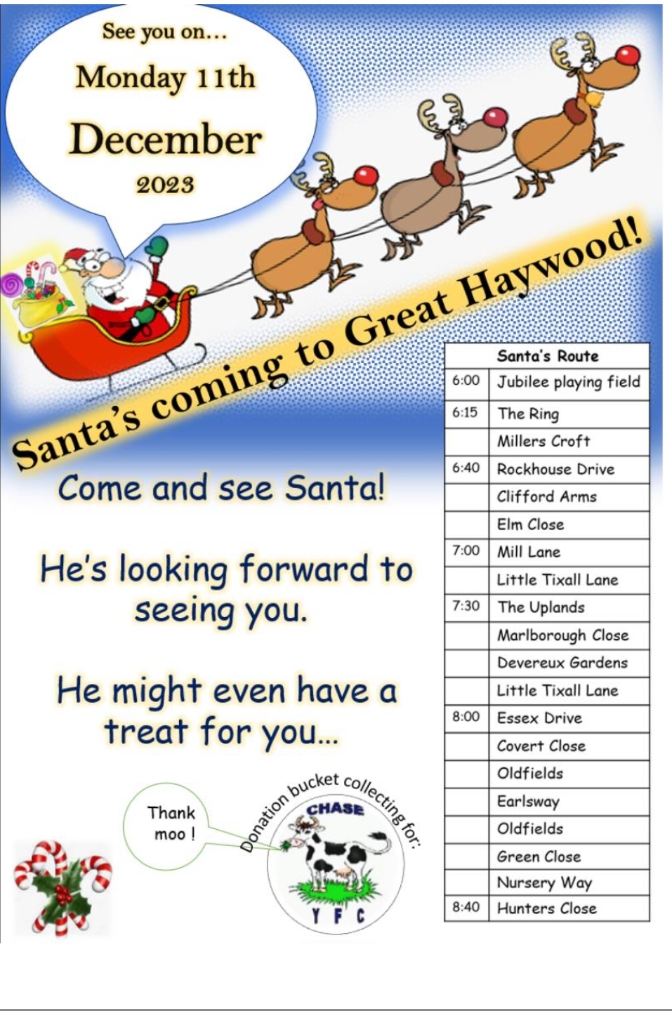 Image of Santa's Coming to Great Haywood!