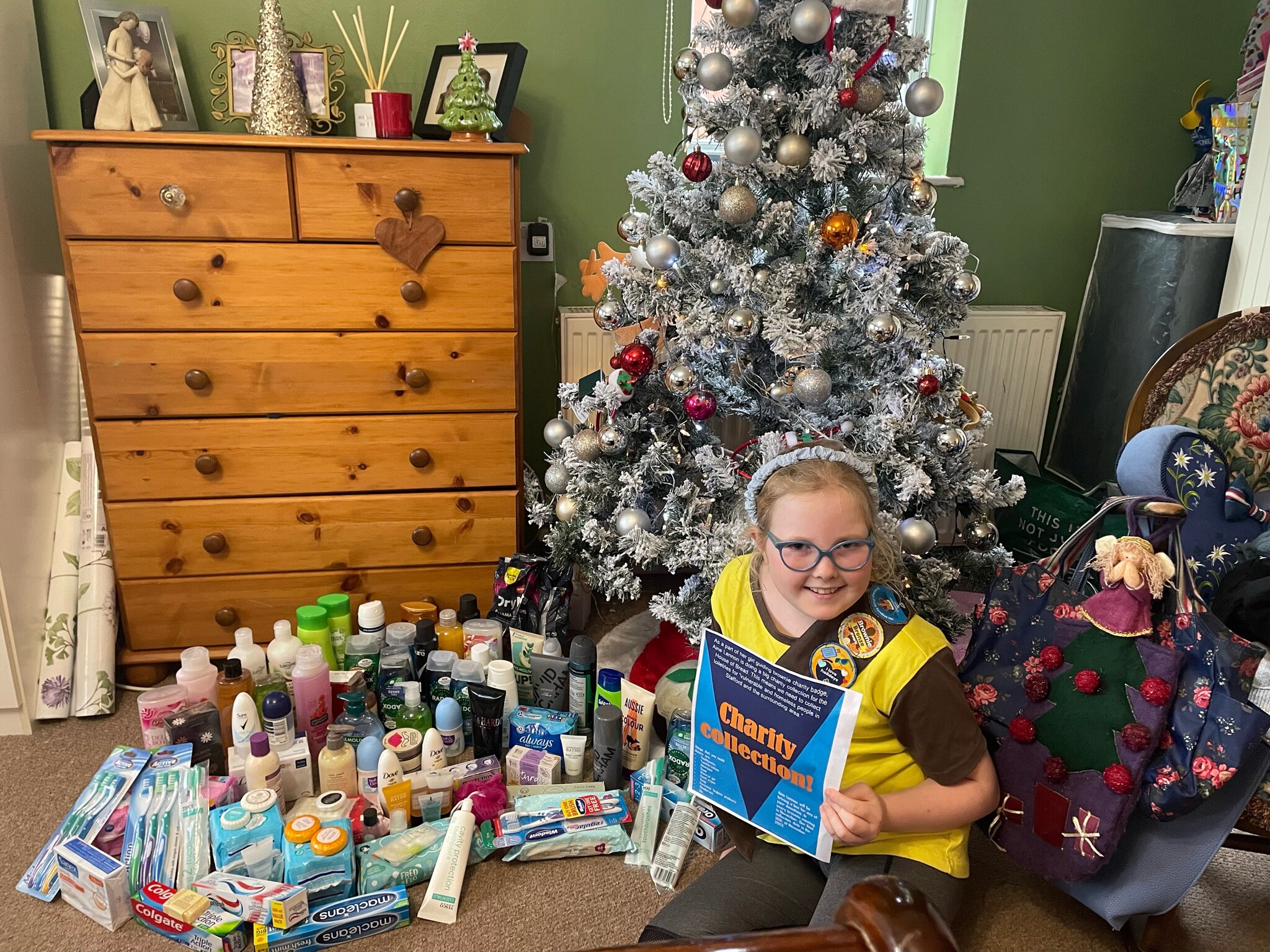 Image of Girl guiding Brownie Badge Charity Collection! - Well Done Áine !!!