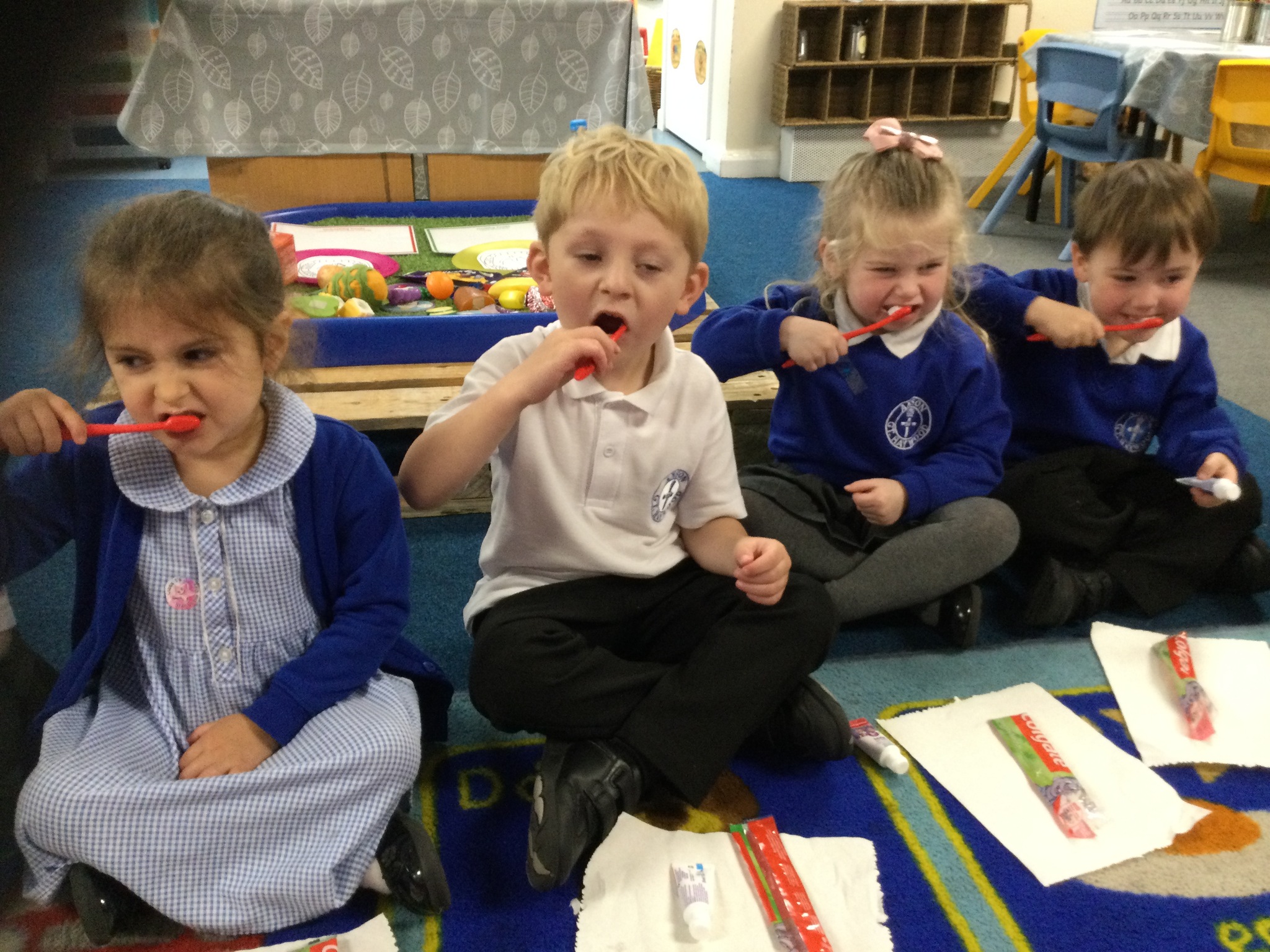 Image of We brushed our teeth at school!