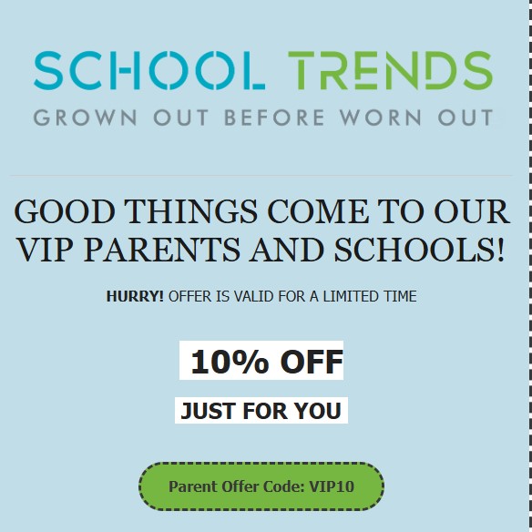 Image of School Trends Uniform Discount Code