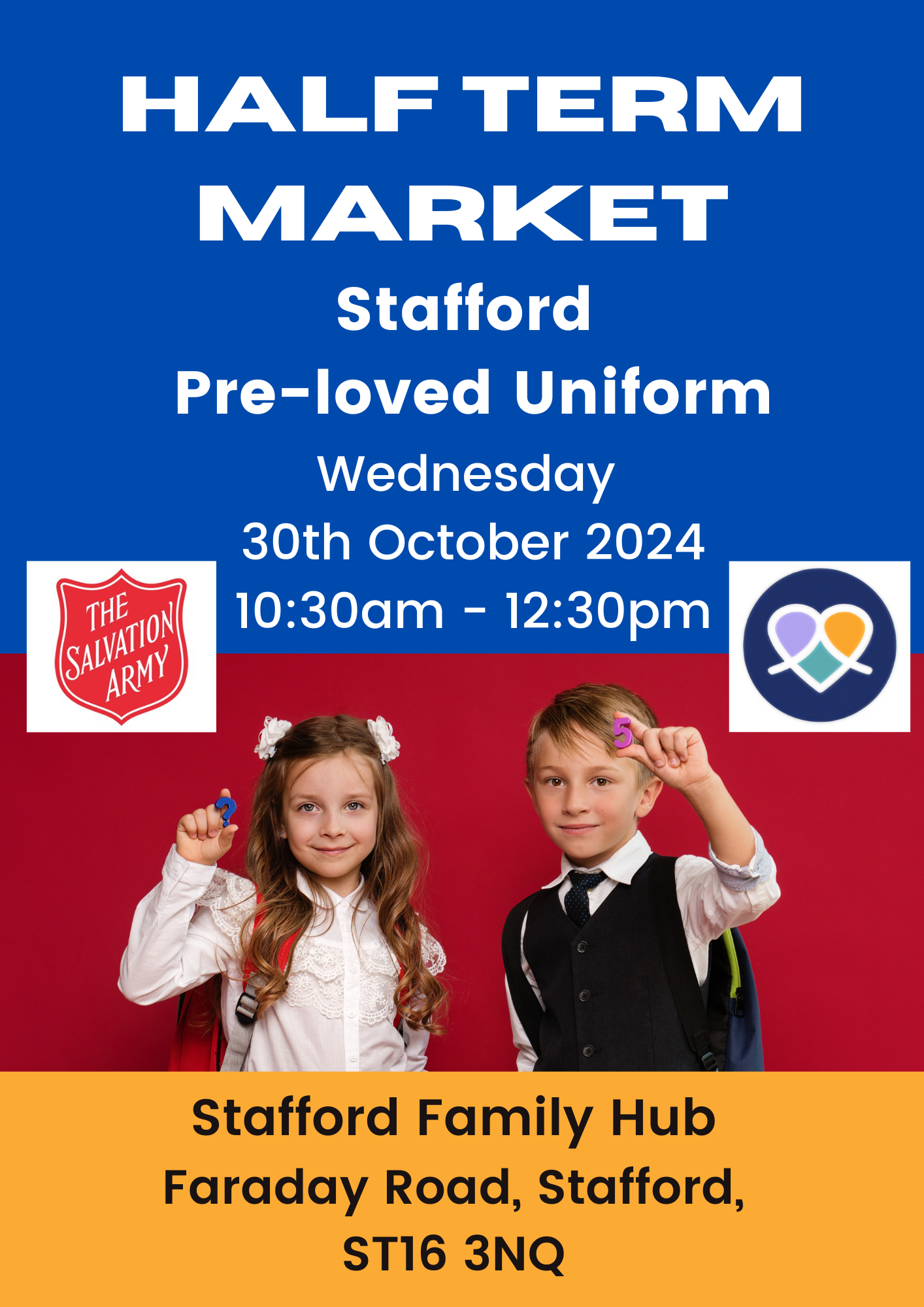 Image of Stafford Famiy Hub Pre-Loved Uniform Sale 30.10.24