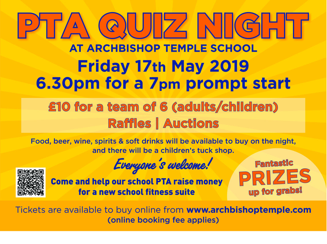 Image of PTA Quiz Night at Archbishop Temple School 