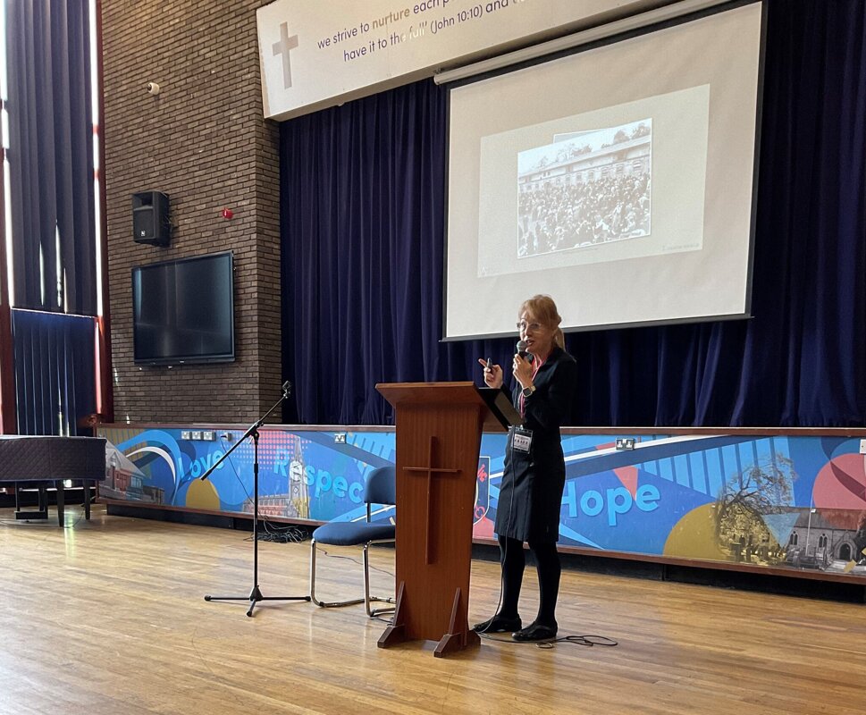 Image of School welcomes two second-generation Holocaust survivors to talk to year 7 and year 9