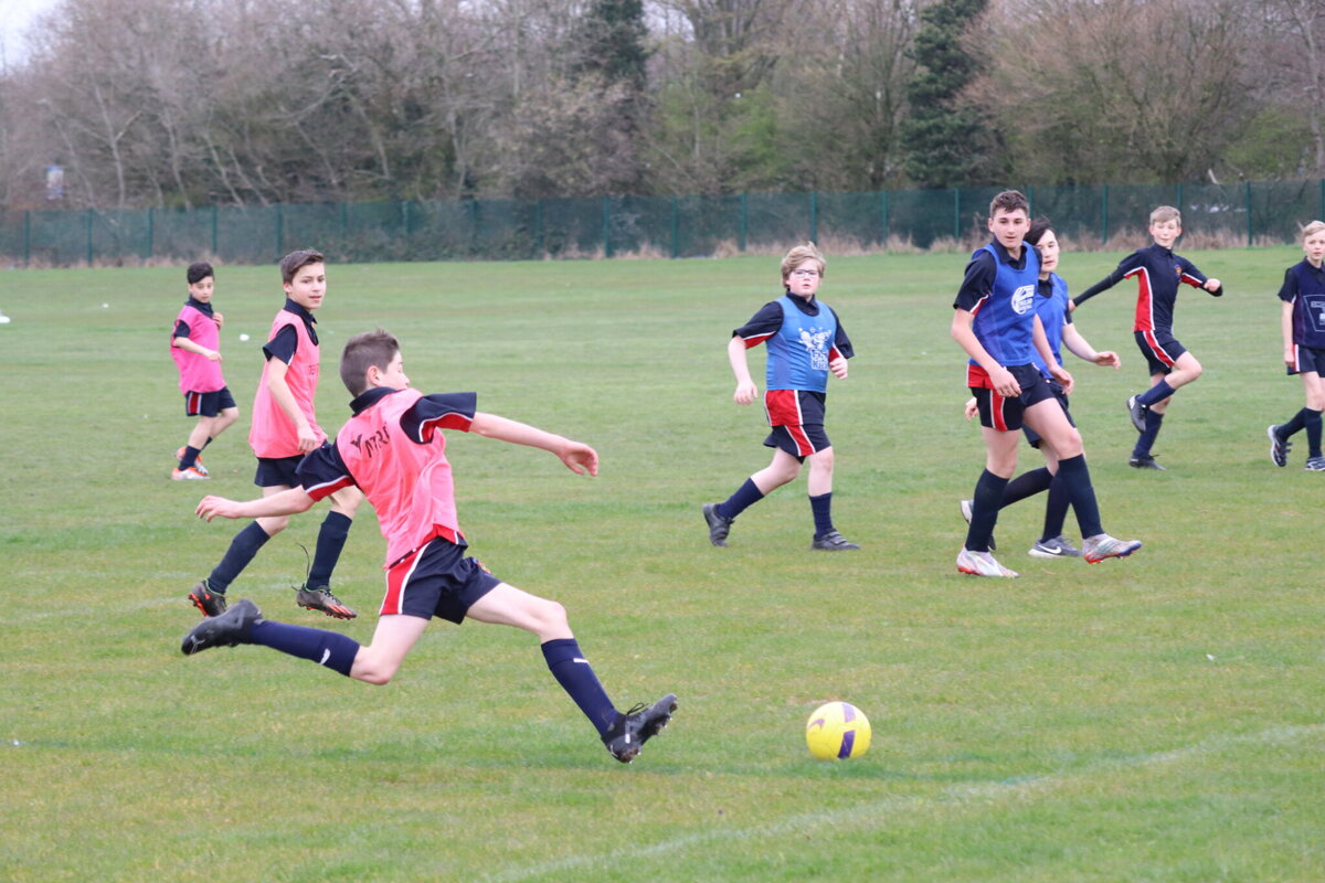 Image of The Interform tournament continues with year 8 competing in football and netball