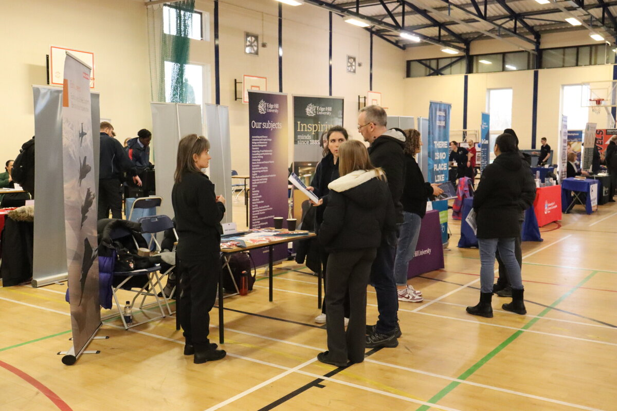 Image of Pupils, parents and carers attend our popular careers and options evening.