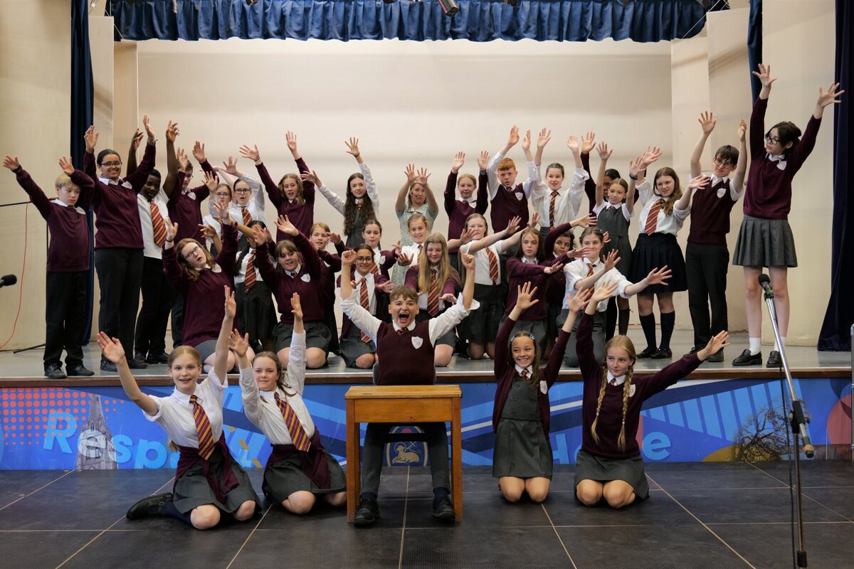 Image of The Performing Arts Department's sell-out production of Matilda the Musical JR celebrates success