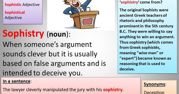 Word of the Week - Sophistry | Archbishop Temple Church of England High ...