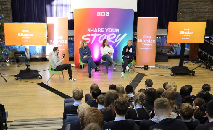 Image of Pupils explore careers with BBC Bitesize 