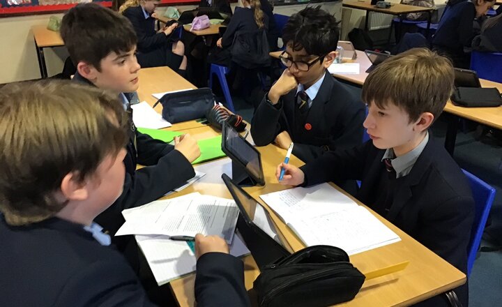 Image of Year 8 Geographers take part in a whole class debate 