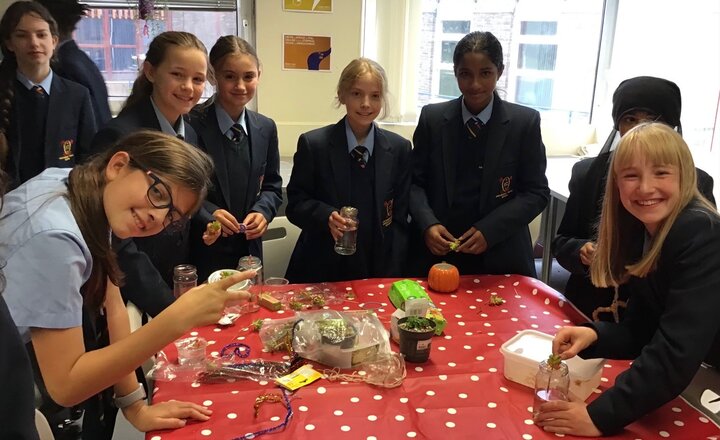 Image of Eco Club have fun making bird feeders and propagating succulents