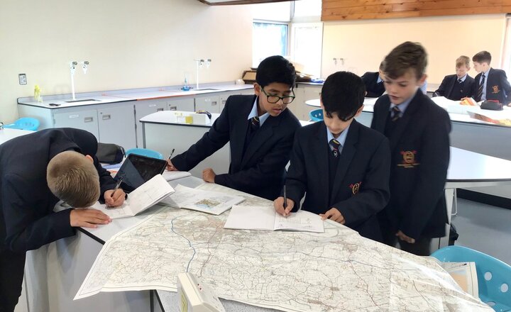 Image of Year 7 Geographers learn how to use and interpret Ordnance Survey maps