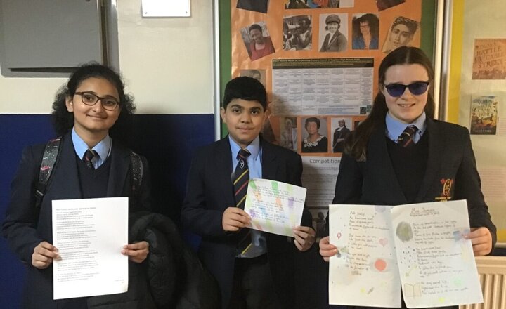 Image of Black History Month poetry competition winners