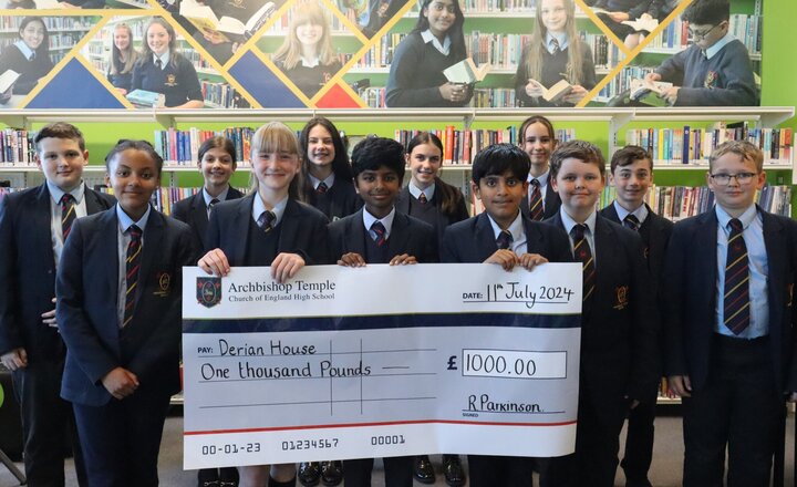 Image of Year 7 raise £1000 for Derian House Children's Hospice