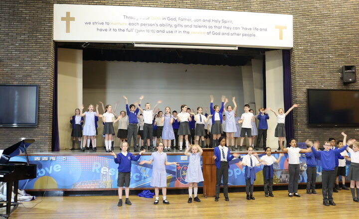 Image of Pupils from St Andrews Church of England Primary School enjoy a day of performing arts at Archbishop Temple