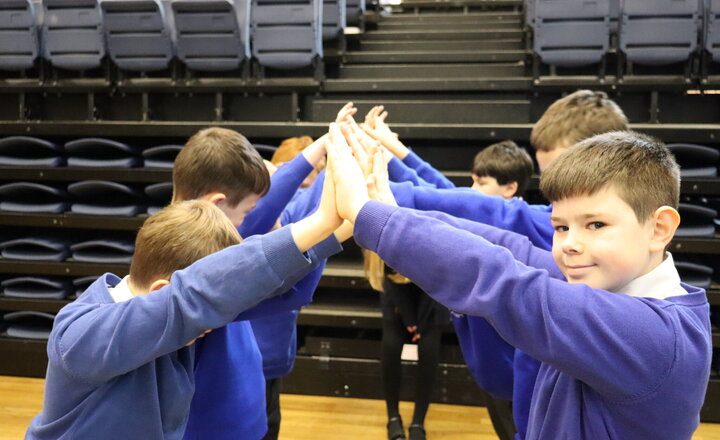 Image of Pupils from year 5 at St Andrew's Church of England Primary School enjoy singing & drama workshops at Archbishop Temple