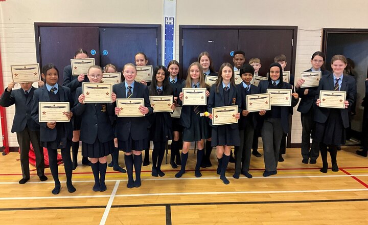 Image of Congratulations to all the Year 7 pupils who have achieved their Bronze Awards