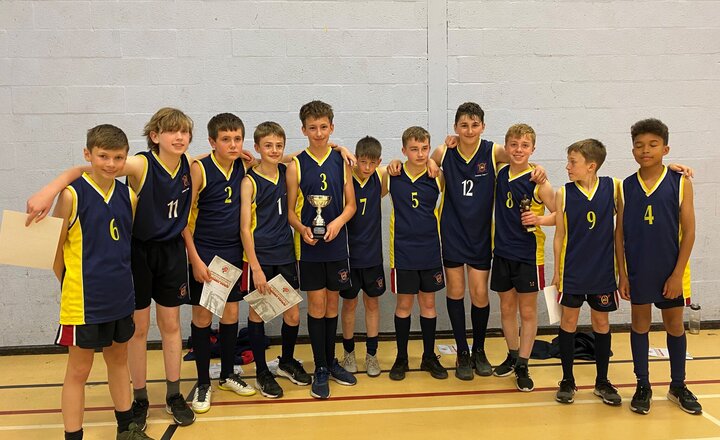 Image of Year 7 BasketBall Team win the Lancashire Cup