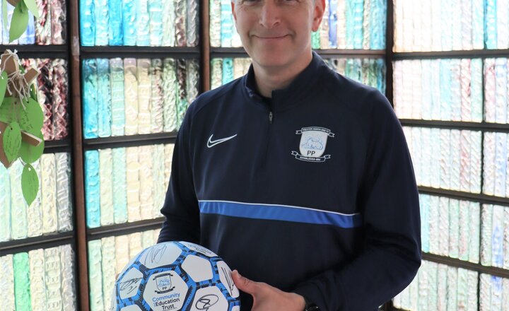 Image of Thank you to Preston North End Community and Education Trust for donating a signed PNE football to our prom raffle