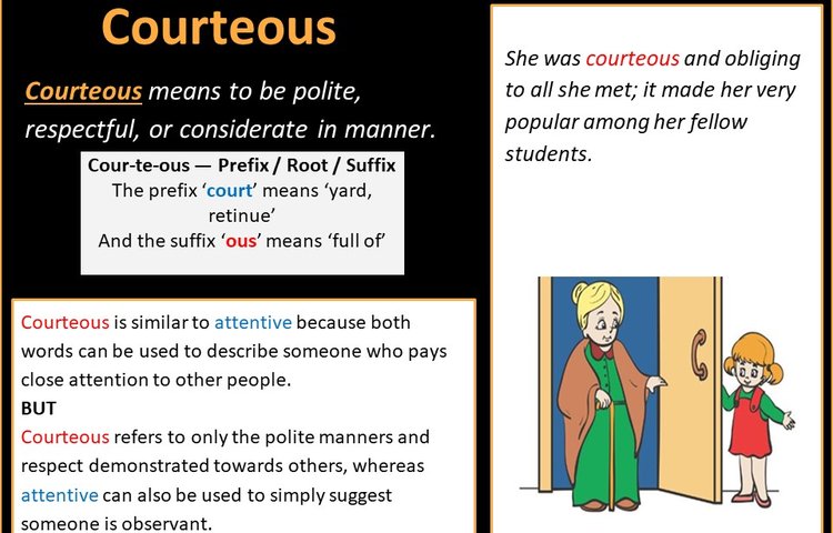Image of Word of the Week - Courteous