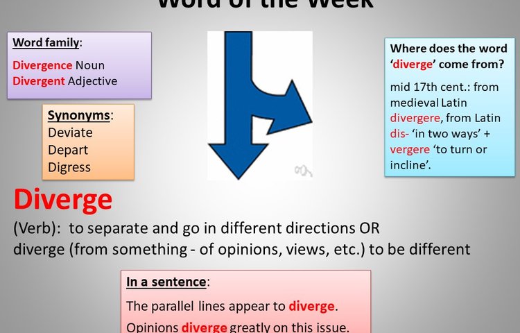 Image of Word of the Week - Diverge