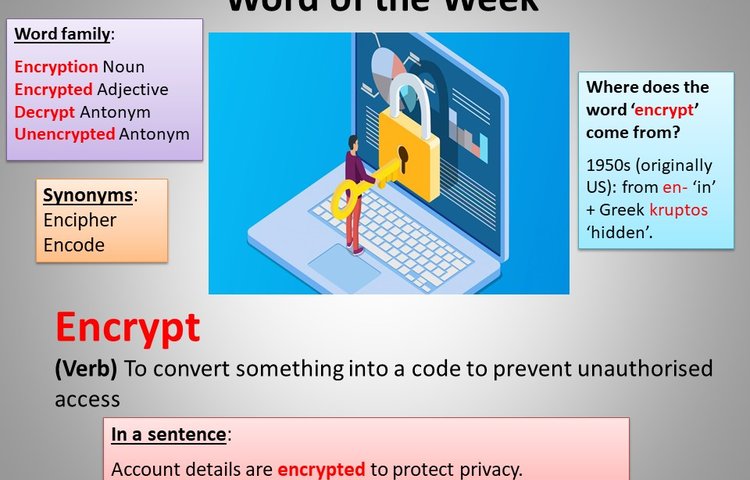Image of Word of the Week - Encrypt