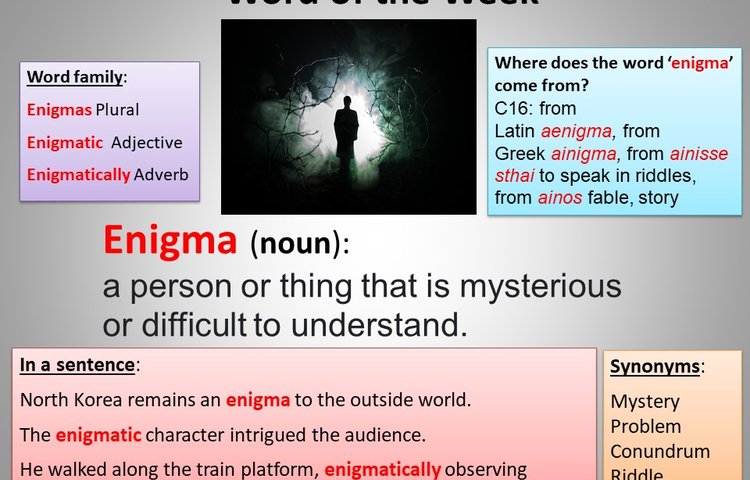 Image of Word of the Week - Enigma