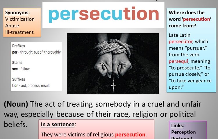 Image of Word of the Week - Persecution