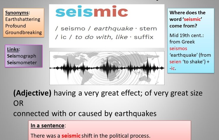 Image of Word of the Week - Seismic