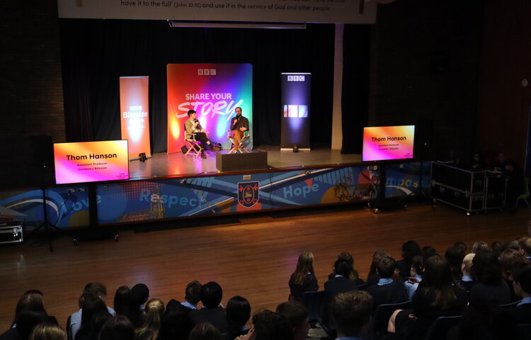 Image of BBC 100 Share your Story tour visits Archbishop Temple Church of England High School