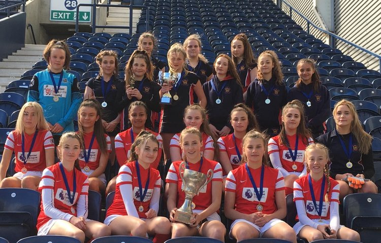Image of ATS Girls' Football Teams Win at Preston Schools' Football Finals
