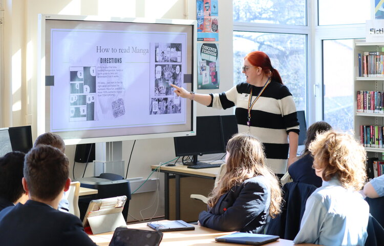 Image of KS3 pupils explore Manga and graphic novels with Lancaster University