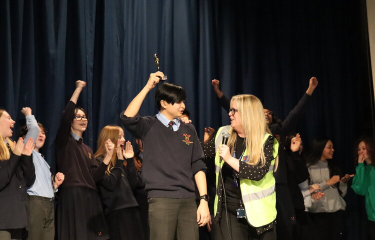Image of Music, song, dance and comedy at the Year 9 Talent Show