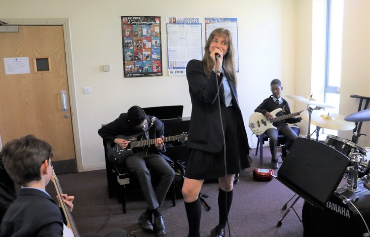 Image of School rock band hope to take to the stage soon!