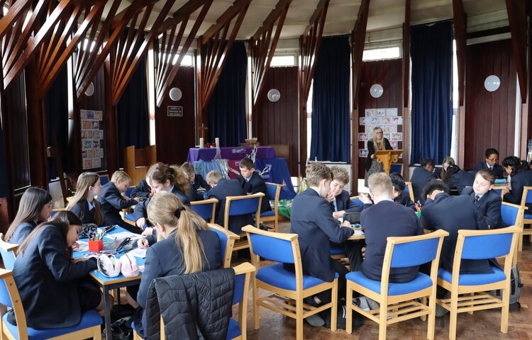 Image of Pupils take part in Lenten Reflection in the Chapel