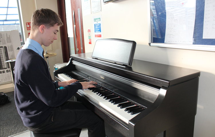 Image of Thank-you for the kind donation of a piano to the Music Department.