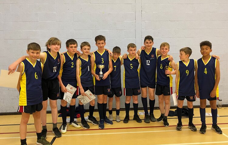 Image of Year 7 BasketBall Team win the Lancashire Cup