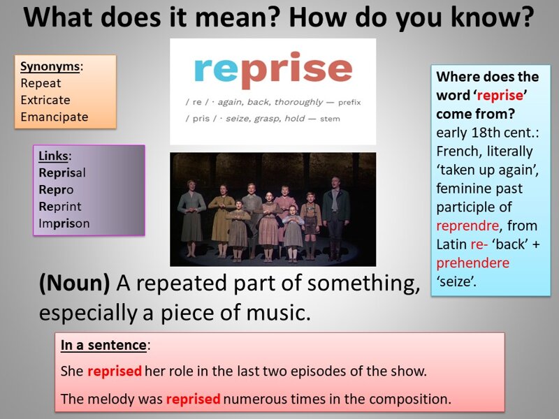 Image of Word of the week - reprise