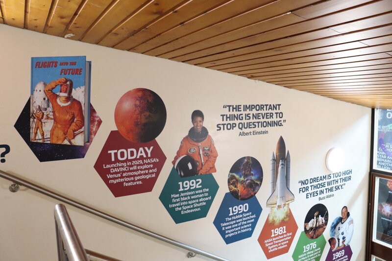 Inspiring new displays in the science and computer science corridors