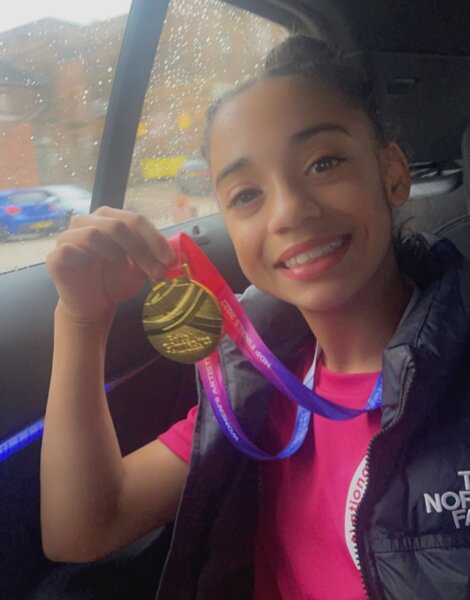 Image of Jayla brings home a British Gymnastics Gold medal