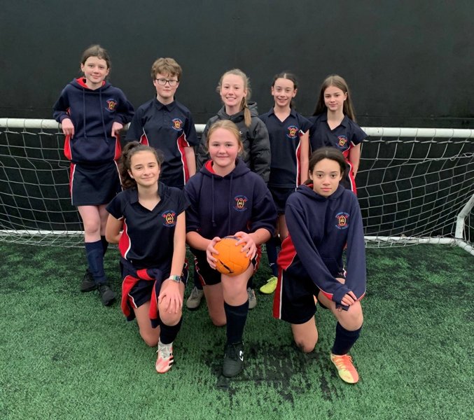Image of Under 13 girls' football team reach the semi-final of the Preston schools' football tournament